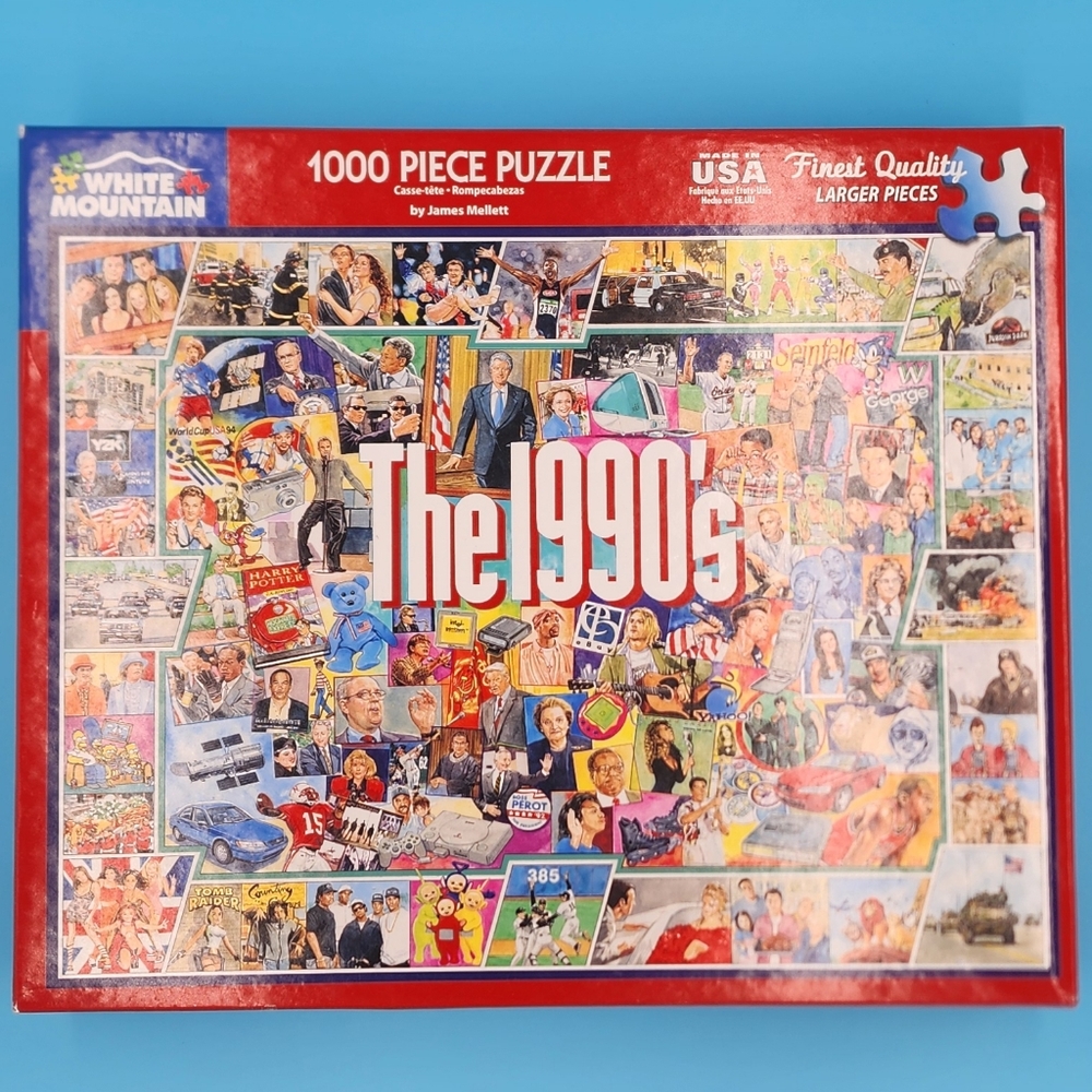 White Mountain 1990s 1000 Piece Puzzle